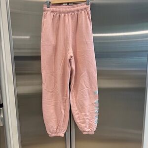 Victoria’s Secret PINK Fleece Jogger Sweatpants Light Pink